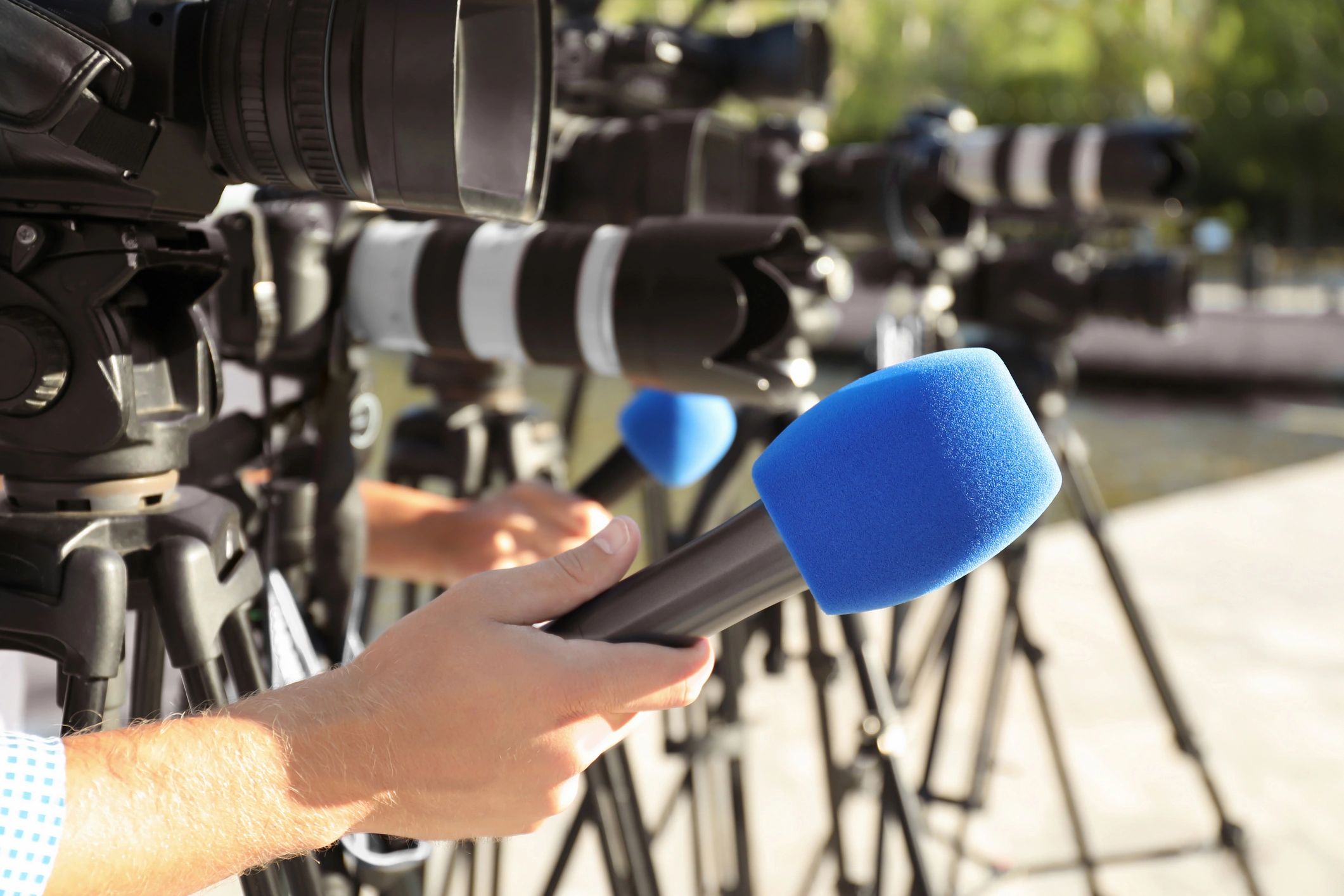 current events reporting press conference
